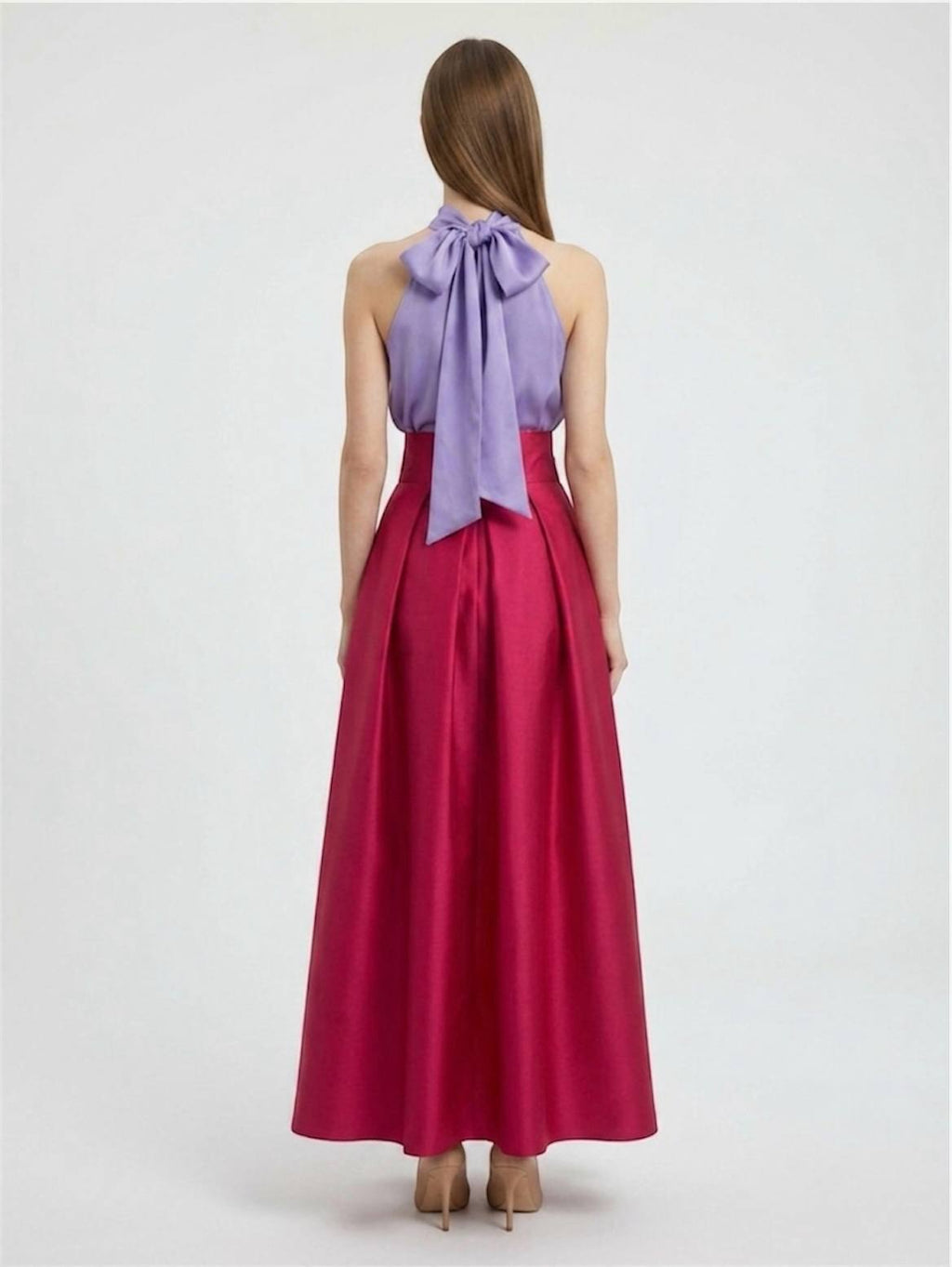 Completo Cerimonia Due Pezzi lilla e fucsia