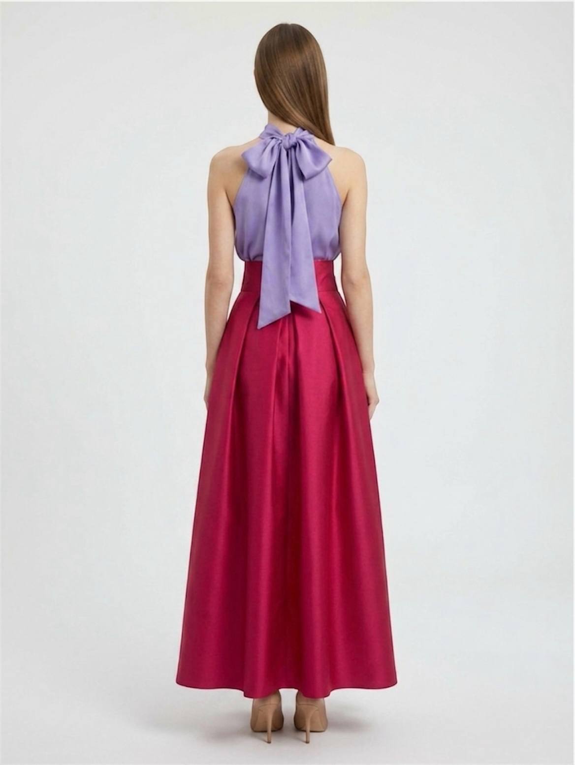 Completo Cerimonia Due Pezzi lilla e fucsia