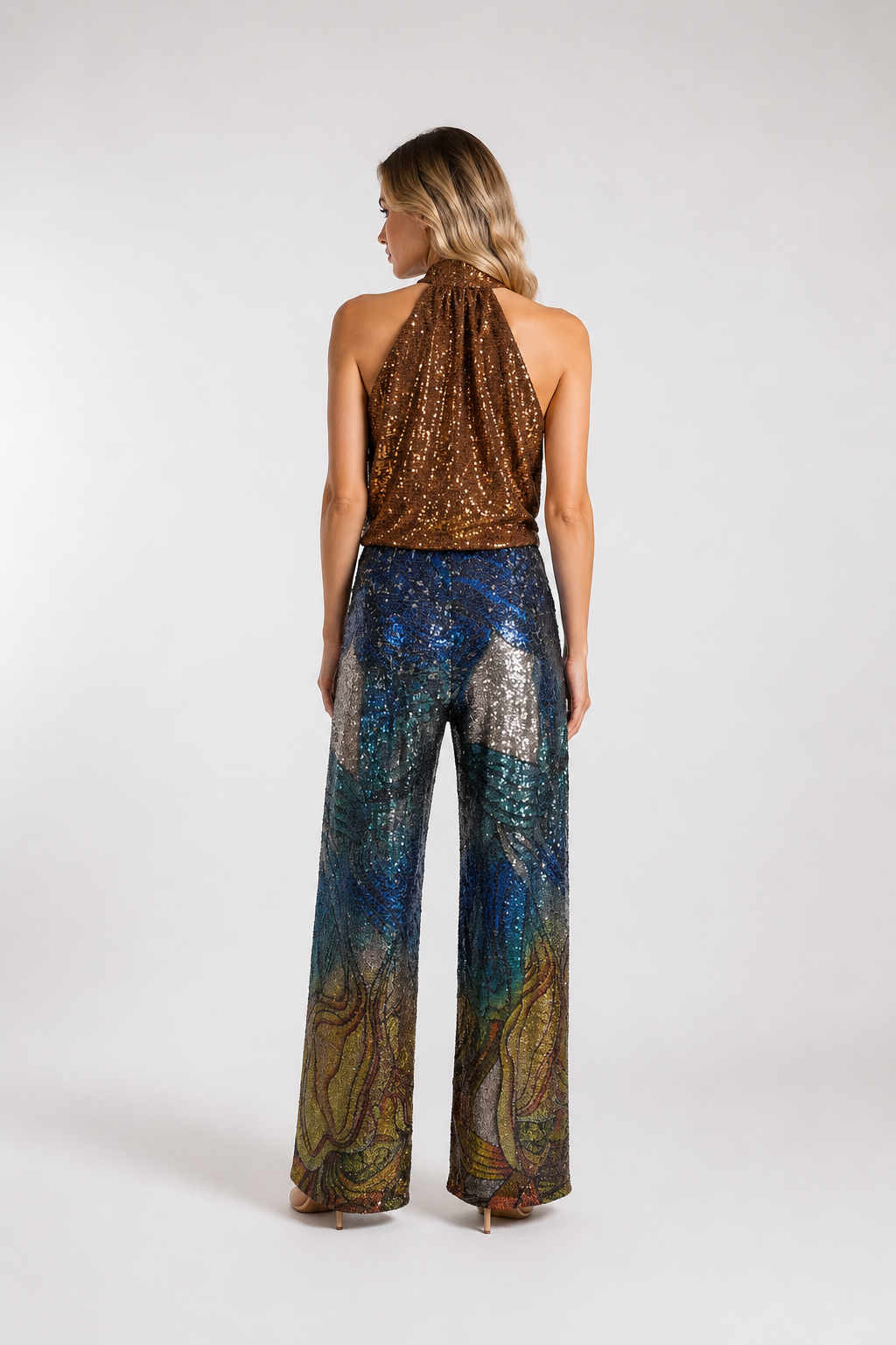 Completo Pantalone e Body multicolor