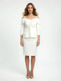 Completo tailleur bianco panna