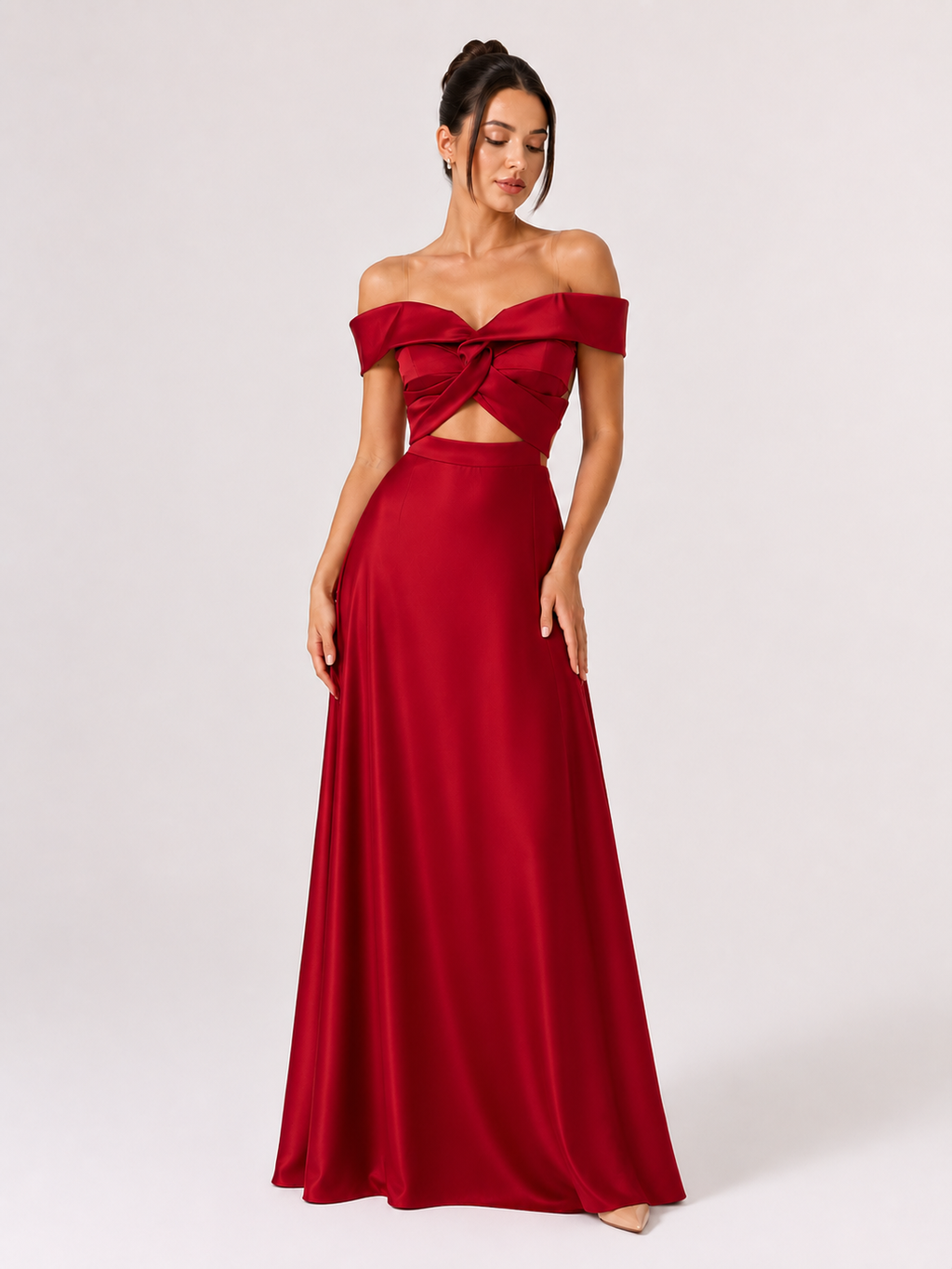 Abito lungo rosso