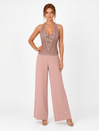 Top e pantalone rosa