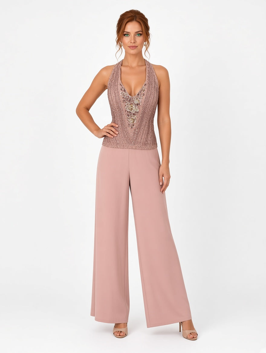 Top e pantalone rosa