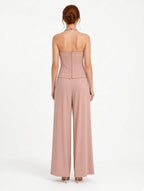 Top e pantalone rosa