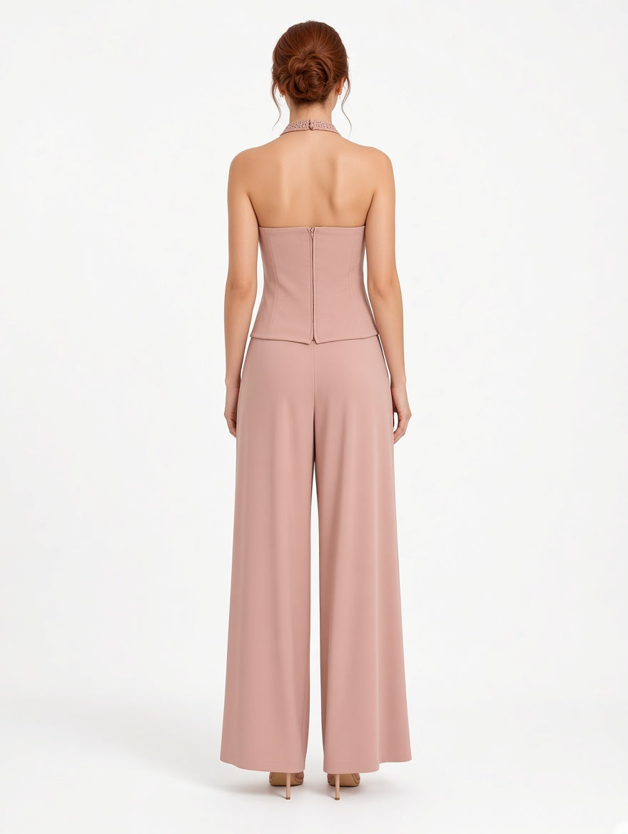 Top e pantalone rosa